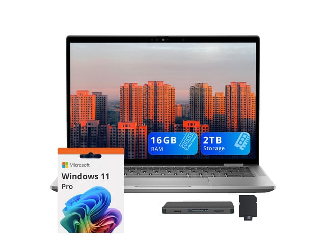 Dell Latitude 7450 14' FHD+ Lightweight Business Laptop, Intel Core Ultra 7 165H, 16GB RAM, 2TB Storage (1TB SSD+1TB Docking Station), Backlit...