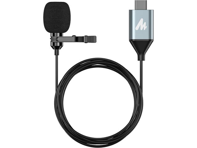 MAONO USB-C Lavalier Microphone, 192kHz/24bit for Interview and Vlogging Omnidirectional, Plug & Play for iPhone15, iPad, Android, Conference...