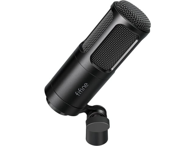FIFINE K669D XLR Dynamic Microphone Metal for Vocal, Recording Studio Metal Mic for Podcasting, Cardioid Pattern, Streaming Voice-Over Dubbing...