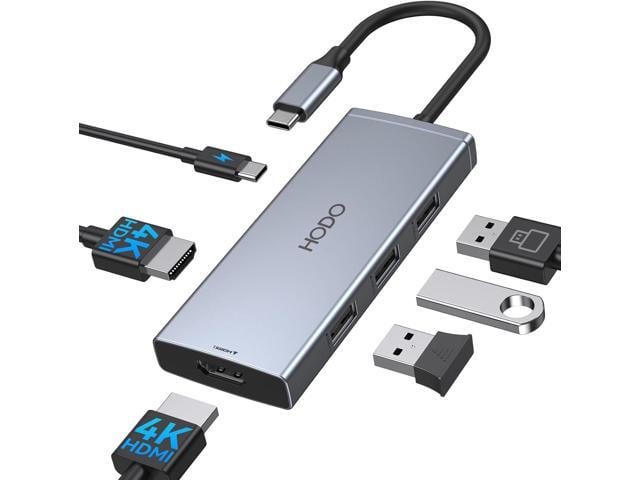 Docking Station to Dual HDMI Monitors Adapter, USB C Hub Dual HDMI Monitors for Laptops, USB C Adapter with Dual HDMI 4K@60Hz, 3 USB Port,PD,...