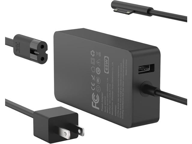 Microsoft 65W Surface Pro Laptop Charger for Microsoft Surface Pro 10, 9, 8, 7+, 7, 6, 5, 4, 3, X, Windows Surface Laptop 6, 5, 4, 3, 2, 1, Surface Go...