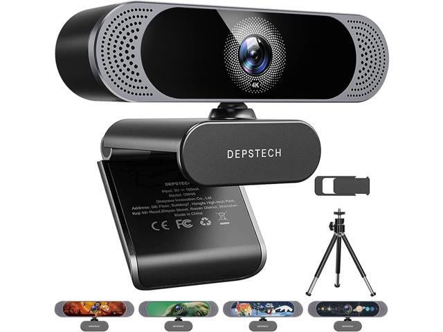 Sony DEPSTECH 4K Webcam, DW49 HD 8MP Equipped with Sony Sensor Autofocus Webcam with Microphone, Privacy Cover, Plug Play USB Computer Web Camera for...