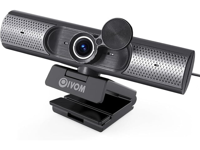 Webcam with Microphone and Speaker, 1080P Web Camera for Desktop Computer Laptop, USB Camera with Physical Privacy Cover,Plug and Play, Streaming...