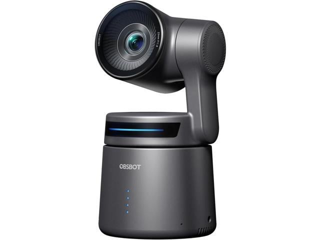 Intel OBSBOT Tail Air NDI Streaming Camera 4K, AI Tracking PTZ Camera with Intelligent APP, Gesture Control, HDMI/USB-C/Wireless Webcam, Video Camera...