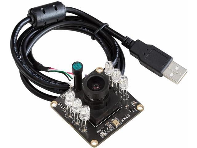 Arducam 1080P Day & Night Vision USB Camera for Computer, 2MP Automatic IR-Cut Switching All-Day Image USB2.0 Webcam Board with IR LEDs for...