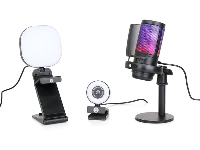 Live Streaming Kit- Perfect for Streaming Video Games on Twitch, YouTube, Podcasts and Working from Home. includes 1920x1080p Webcam, Professional...