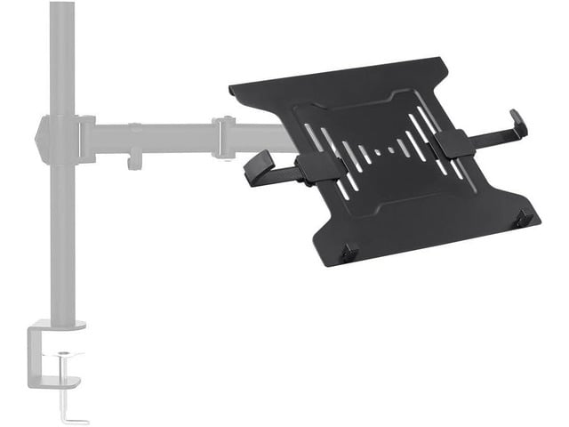 Monoprice Laptop Holder Attachment for Desk Mounts - Ideal for Work, Home, Office Laptops, Black - Workstream Collection