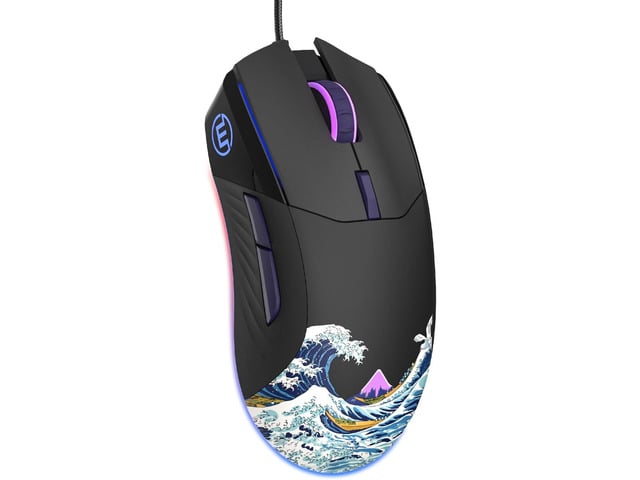 COSTOM Womier USB Wired Gaming Mouse for PC Computer Windows Mac Laptop, Lightweight Silent RGB Backlit Mouse with Adjustable 12000DPI/7...