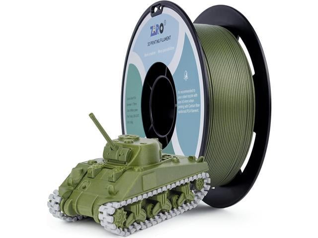 ZIRO Carbon Fiber PLA Filament 1.75mm, CF-PLA 3D Printer Filament, Reinforced PLA Colorful 0.8KG, 15% Carbon Fiber Contained Spool, Fits for Almost...