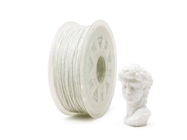 Gizmo Dorks Marble PLA 3D Printer Filament 1.75mm 1kg, White