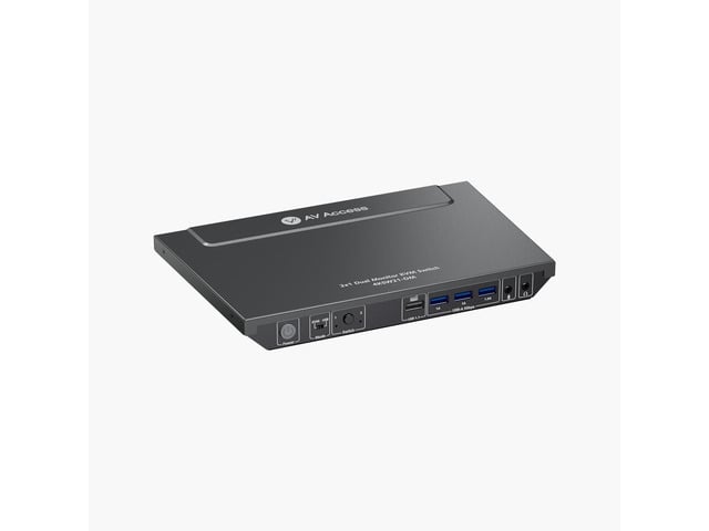 v AV Access KVM Switch Dual Monitor 4K@60Hz, 2K@144Hz, 1080P@240Hz, USB 3.0 KVM Switch 2 Monitors 2 Computers, Ultrawide Screen PC Keyboard Mouse...