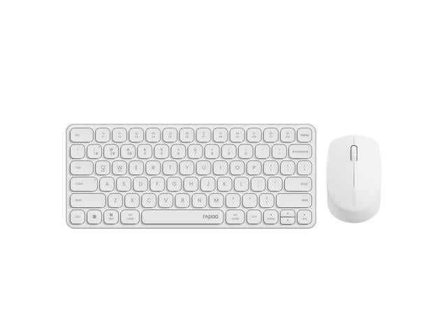 Rapoo 9010M Multi-Device Keyboard and Mouse Combo, 2.4GHz/Bluetooth 5.0/4.0 Wireless Keyboard & Mouse Set for Windows/Mac/Linux/Chrome, Support 4...
