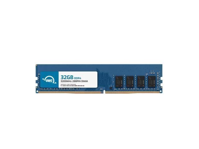OWC 32GB Replacement for QNAP RAM-32GDR4S0-UD-3200 RAM-32GDR4T0-UD-3200 32GB DDR4 3200 PC4-25600 CL22 2Rx8 288-pin 1.2V Non-ECC UDIMM Memory RAM...