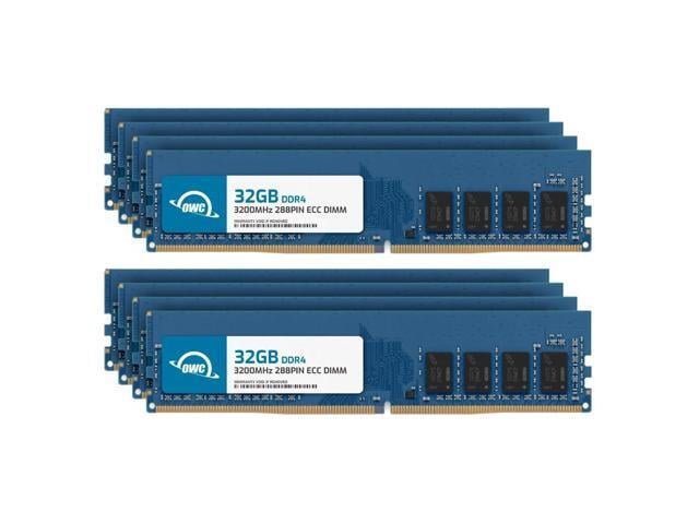 OWC 256GB (8x32GB) DDR4 3200MHz PC4-25600 CL22 2RX8 ECC Unbuffered UDIMM 1.2V 288-pin Workstation Server Memory RAM