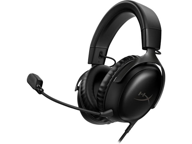 HyperX Cloud III Wired Gaming Headset, PC, PS5, Xbox Series X S, Angled 53mm Drivers, DTS Spatial Audio, Memory Foam, Durable Frame, Ultra-Clear...