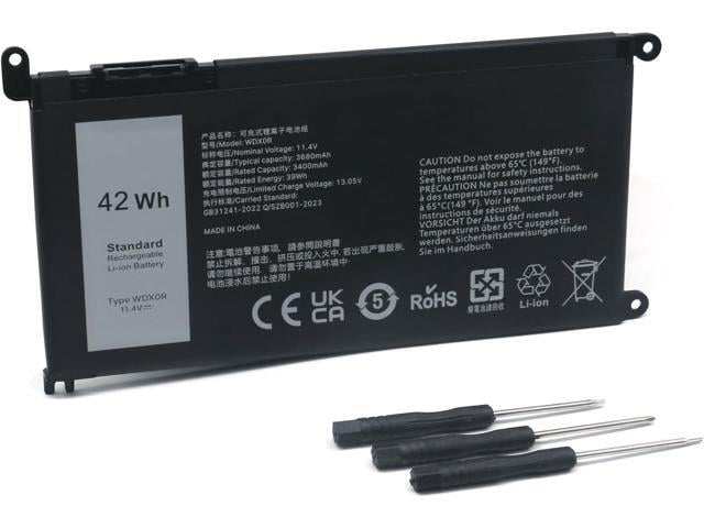 Dell WDX0R 11.4V/42Wh Replacement Laptop Battery for Dell Inspiron 13 14 15 5000 7000 Series 5570 7579 5567 5379 5579 7573 7378 5378 3780 3790 5565 5765...