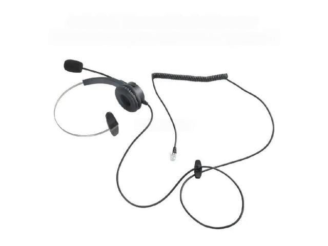 4-Pin RJ11 Monaural Call Center Headset BK