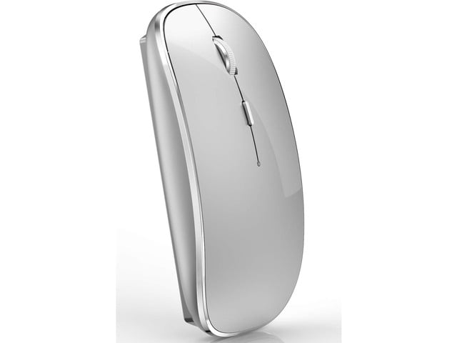 Apple JETTA Wireless Mouse for MacBook Pro, MacBook Air, Laptop, Desktop, Chromebook, Win7/8/10/11, PC - Silver