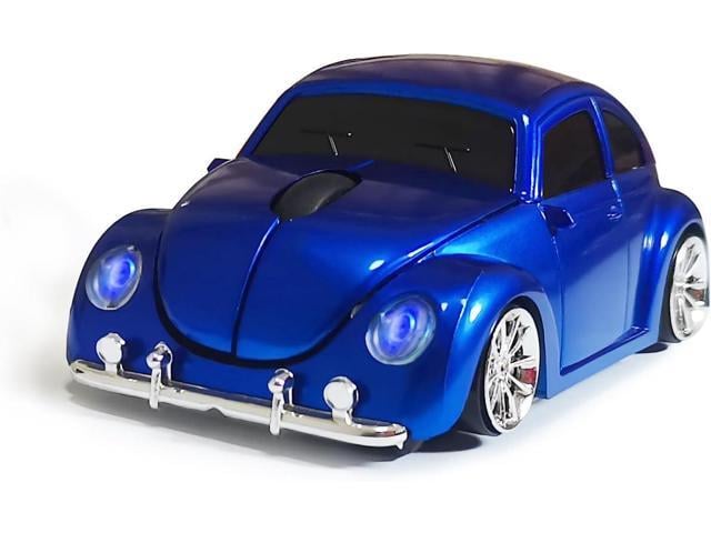 Car Mouse for Computer, Cool and Cute Car-Shaped Mouse, Wireless 2.4Ghz Optical Mice for Laptop PC Mac (Blue)