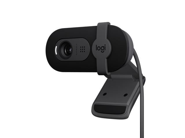 Logitech Brio 101 Full HD 1080p Webcam for Meetings, Streaming, Desktop, Laptop, PC - Built-in Mic, Shutter, USB-A, Teams, Zoom - Black