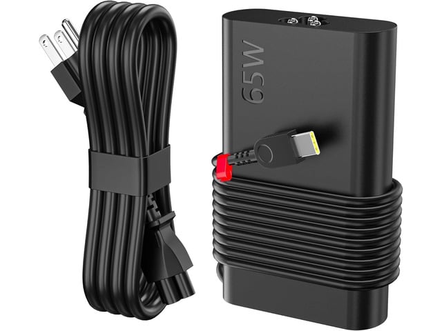 Lenovo QFA 2025 New Slim Replacement for 65W Lenovo Laptop Charger USB C Compatible with Lenovo ThinkPad/Yoga/Chromebook Laptop Computer Type C Fast Power...