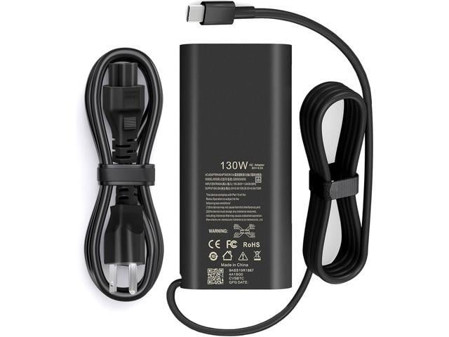 GAN 130W USB C Type C Laptop Charger for XPS 15 9575 2in1 9520 9500 9530 Precision 5530 5470 5550 3550 3560 3750 XPS 17 9700 9710 9720 9730 HA130PM170