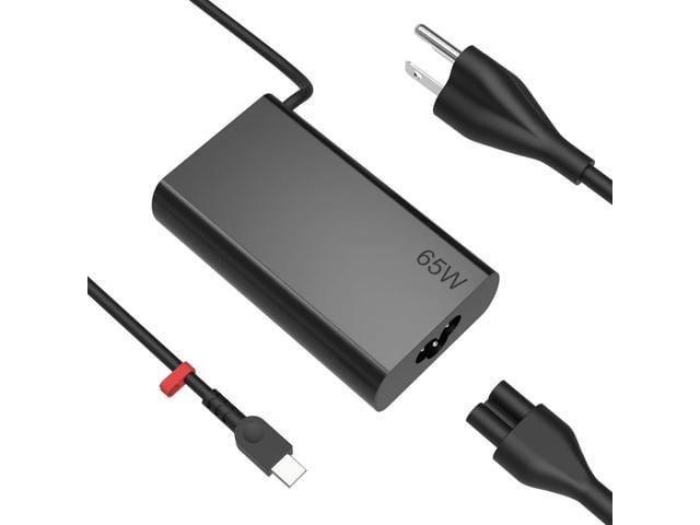 Lenovo 65W USB C Laptop Charger Compatible with Lenovo Thinkpad T14 T14S X1 / Yoga/Chromebook Computer Type C Fast Charging Slim Light and Portable Power...