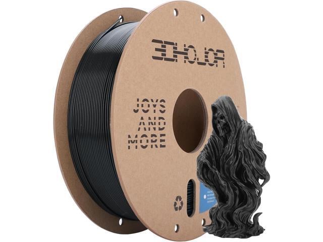 3DHoJor PLA Filament 1.75mm Black,3D Printing Filament,1kg Cardboard Spool (2.2lbs), Fit Most FDM 3D Printer,Dimensional Accuracy +/- 0.03...