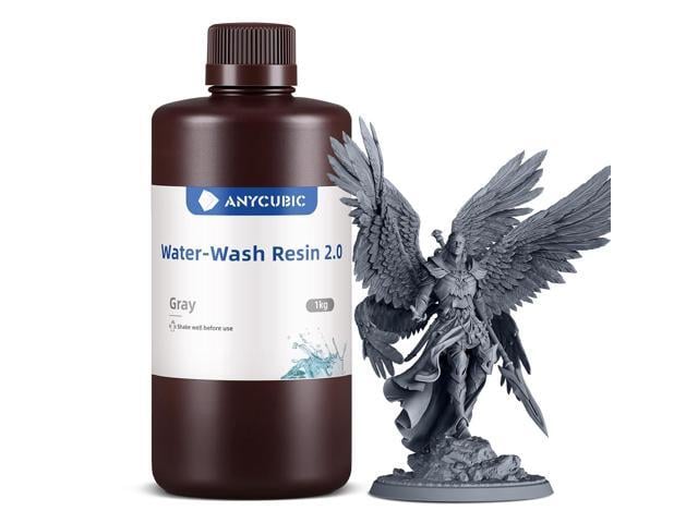 ANYCUBIC Upgraded Water Washable 3D Printer Resin 2.0, 405nm High Precision 3D Resin, Low Shrinkage Photopolymer Resin for 4K/8K/12K Capable LCD...
