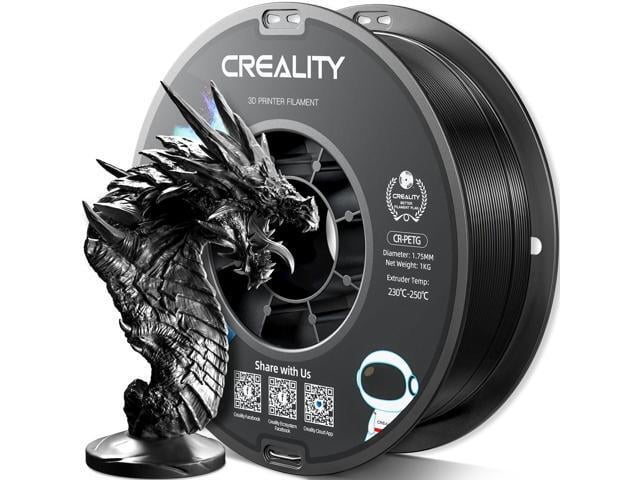 Official Creality PETG 3D Printer Filament 1.75mm 1KG (2.2lbs), High Precision, Strong Toughness, Odorless, Better Flow, Moistureproof 3D Printing...