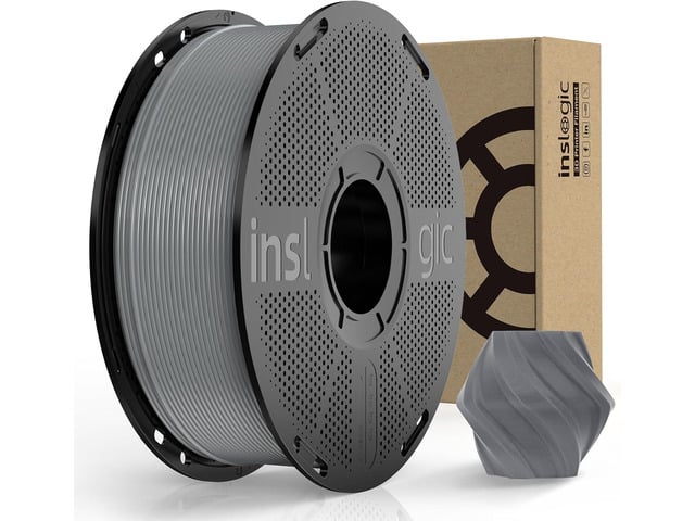 Inslogic Pre-Dried PLA Pro 3D Printer Filament, Strong & Tough PLA Pro Filament 1.75mm ±0.02mm, Reusable Spool, Compatible with Bambu and More FDM...