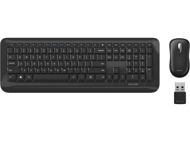 Microsoft Incase Desktop 850 Keyboard & Mouse Combo Designed by Microsoft Wireless Connection, Precision Tracking, Wireless AES 128-Bit Encryption, Windows...