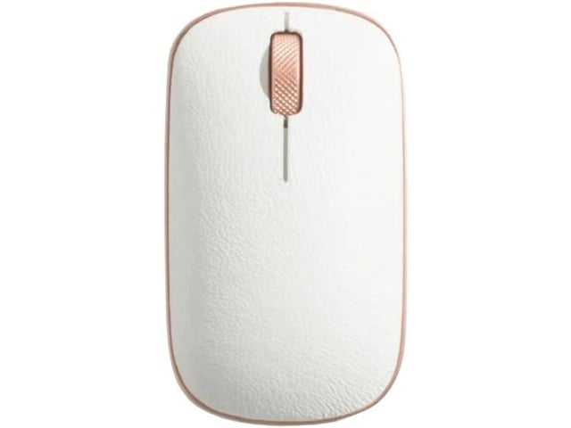 Azio Retro Classic Bluetooth Mouse (Posh) - Wireless, Genuine Leather Topped with Pixart Precision Tracker