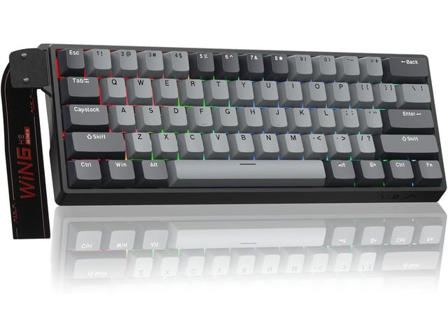 AULA WIN60 HE PRO 60% Mechanical Gaming Keyboard Wired, Magnetic Switch Hot Swappable, Adjustable Actuation Rapid Trigger Mode, 8000Hz Polling...