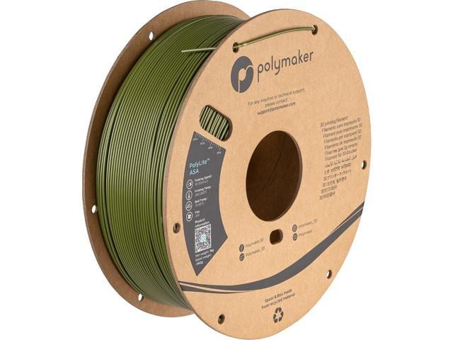 Polymaker ASA Filament 1.75mm Army Green, 1kg ASA 3D Printing Filament, Heat & Weather Resistant - ASA 3D Printer Filament Perfect for Printing...