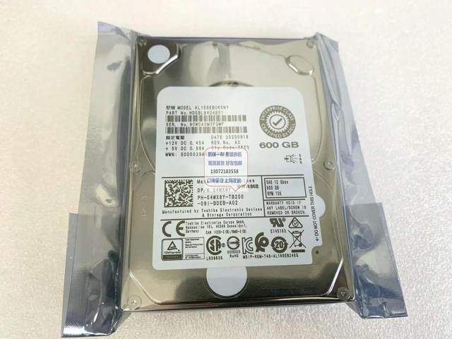 04WX8Y 4WX8Y 600G 10K SAS 2.5 12Gb Hard Drive AL15SEB060NY