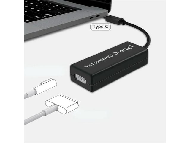 2X 1/2 Laptop Converter Magsafe 2 To Type-C Charging PRO Adapter For Notebook To Usb-C 65W Charging