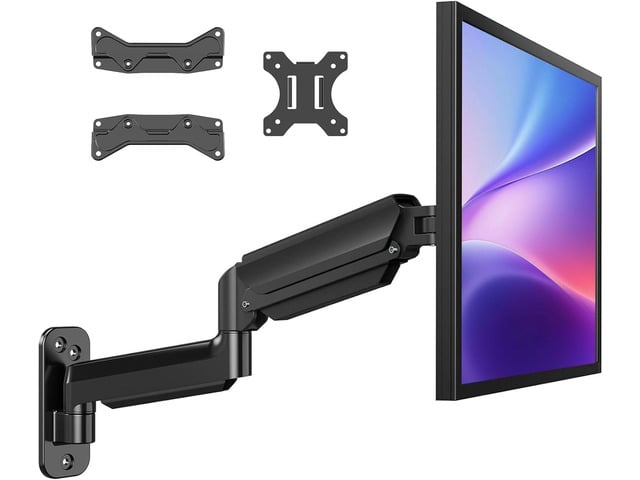 HUANUO Computer Monitor Wall Mount for 22'-35' Screens, Gaming Wall Mount Monitor Arm Holds up to 26.4lbs, Vesa Mount with Tilt, Swivel, Rotation,...