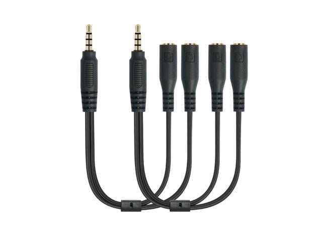 Dual Female Audio Cable Y Splitter Cable 3.5 Mm 1 Male To 2 Female for Earphone Headset Headphone MP3 MP4 Stereo Plug Adapter