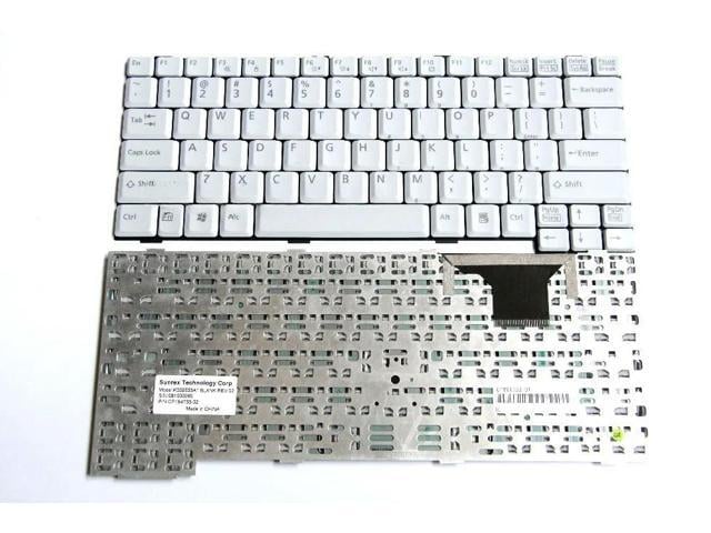 Genuine Laptop US Replacement Keyboard for Fujitsu S7110 S6421 S7211 T4220 T4210 E8210 White