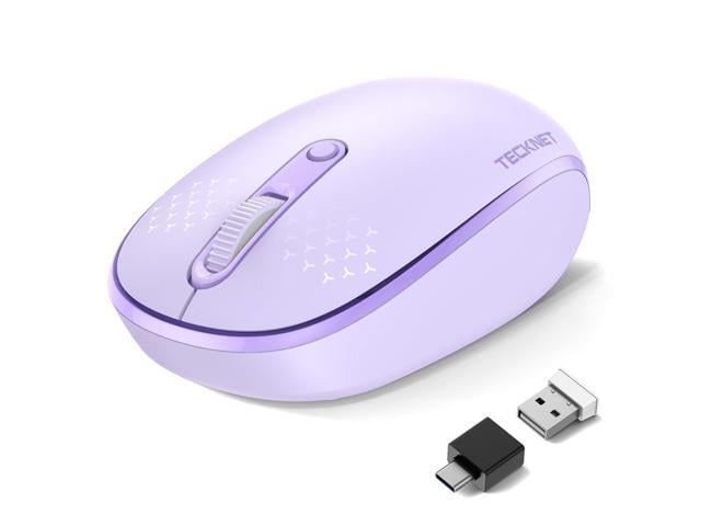 ViewSonic Compact Ambidextrous Bluetooth & 2.4GHz Wireless Mouse Seamless Dual Device Connection,Quiet Computer Mouse with USB Receiver, Portable...
