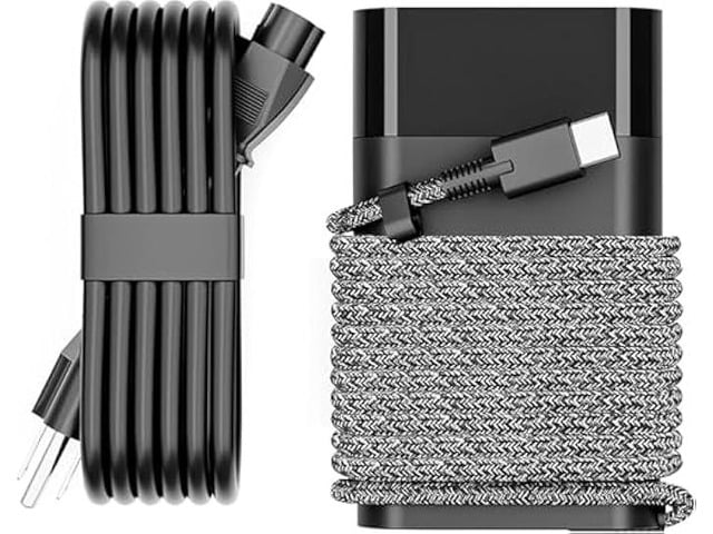 HP New Slim 65W USB C Laptop Charger Compatible with HP Spectre x360, Envy, Chromebook, Elitebook x360, Pavilion, Elite x2 Travel Type C Power Cord Ac...