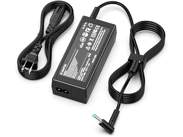 HP 45W 19.5V Laptop Charger Compatible with HP Stream 11 13 14; Compatible with Pavilion x360 11 13 15; Probook Smart Blue Tip 4.5mm Power Supply Cord