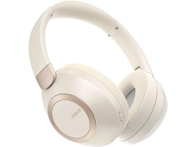LORELEI B-C6 Wireless Over Ear Headphones, 50H Playtime Foldable Lightweight Bluetooth Headsets, Deep Bass, Built-in Microphone, Memory Foam...
