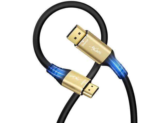 Dell 4K DisplayPort to HDMI Cable 15FT, DP to HDMI Video Uni-Directional Cord Adapter, Compatible with Dell, NVIDIA, AMD, Lenovo, Monitor, Projector,...