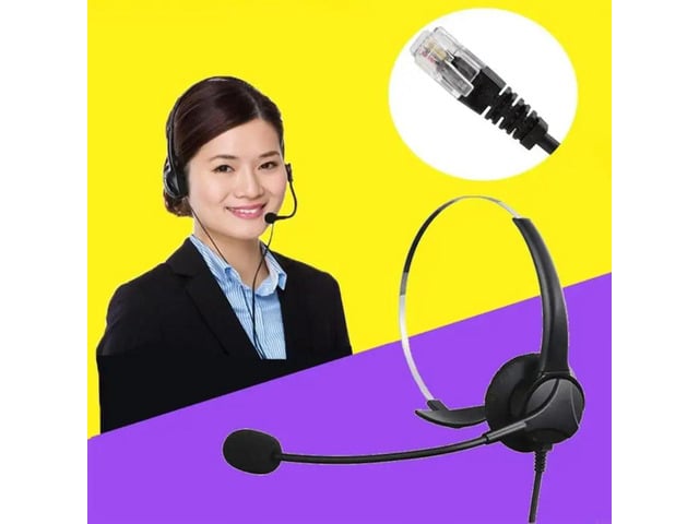Business Headsets With 8+ Hour Comfort Rotatable Ear Cushions Broad Compatibility RJ9 Devices