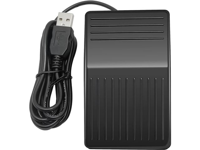 USB Foot Pedal PC Single Foot Switch Foot Control Keyboard Mouse Programmable Keyboard for Video Game Office Work Page Turner