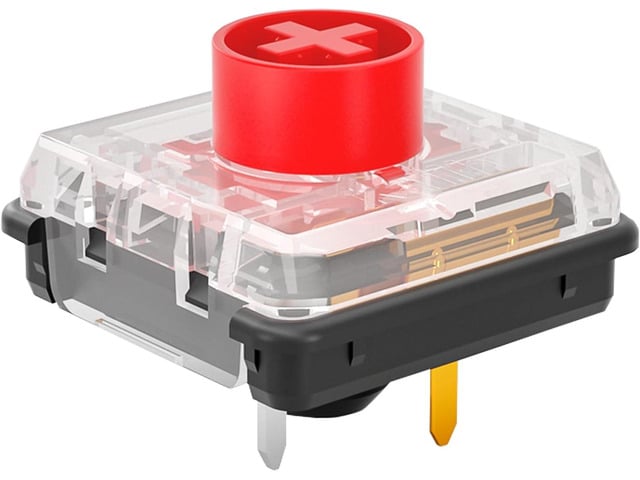 Kailh Choc Low Profile V2 Switch for Mechanical Gaming Keyboard, 5-Pin Linear Switch (Red, 72pcs)