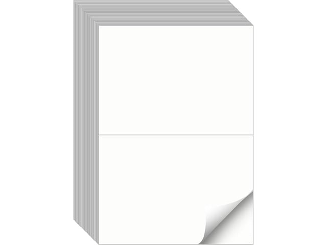 Half Sheet Labels, 2 per Sheet, 2000 Sheets, 4000 Labels, 8.5' x 5.5' Shipping Label Paper, Address Sticker Laser & Inkjet Printer Label Stickers,...