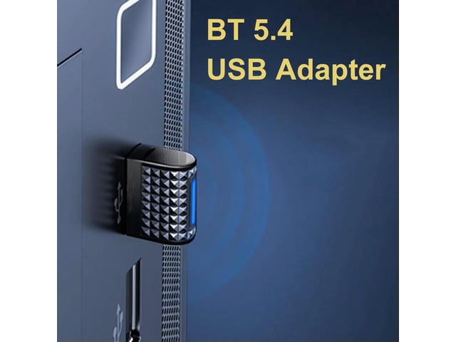 BT 5.4 Adapter USB BT 5.3 Dongle Plug and Play Wireless Dongle for BT Keyboard/Mouse/Headphone/Speaker
